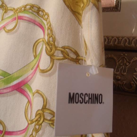 Moschino Chain/Heart Print Maxi Skirt - Picture 7 of 8